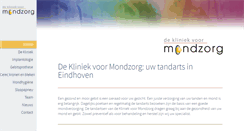 Desktop Screenshot of dekliniekvoormondzorg.nl