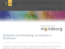 Tablet Screenshot of dekliniekvoormondzorg.nl